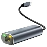 USB C LAN変換アダプター 2.5Gbps 超高速通信 Aibilangose 有線LANアダプター イーサネットアダプタ USB-C to RJ45 ギガビットイーサネットType-C LANイーサネットコンバータ iPhone 15/MacBook/iPad Pro/Windows/Android/他のタイプC デバイス対応