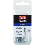 Do it Best Global Sourcing381543Do it Best POP Rivets-1/8X1/2 STL RIVET (並行輸入品)