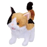 イワヤ(IWAYA) 電動 動物 猫 ぬいぐるみ ゆっくりあるいて、タタタッとダッシュ ピッコリーネ ミケ STマーク認証 3才以上 おもちゃ 電池で動くぬいぐるみ