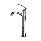 Rozin デッキがマウント 洗面所用 蛇口 シングルレバー クロームメッキ 洗面台用 じゃぐち混合栓