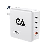 PD140W 急速充電器 140W usb 充電器 Macbook 充電器 GaN 4ポート PD3.0 / QC3.0 / PPS/SCP対応 PSE認証 折りたたみ式プラグ 4台同時充電 コンパクト設計 iPad/iPhone/Android/MacBook/ノートパソコン/スマホ/タブレット 対応