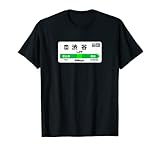 渋谷山手線 漢字恵ビス原宿駅 Tシャツ