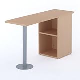 ノルム サイドテーブルW1200×D400 / ナチュラル Z-RFST-1240NA アールエフヤマカワ　RFyamakawa 補助テーブル 脇机 収納付テーブル 作業台 オプションテーブル ワークテーブル 作業机 作業テーブル 机 オフ