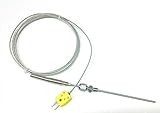 Perfect-Prime TL1813 K-Type Sensor Probes Metal HeadProbe for K-Type Probe Thermocouple Sensor & Met