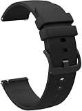 [AGENIUS] Withings ScanWatch Nova バンド ベルト シリコン バンド幅 20mm 交換リストバンド/交換バンド/交換ベルト ScanWatch Nova / 2 / Light Steel/HR 42mm 38mm 37mm 40mm[ベルト幅20mm(ブラック)]
