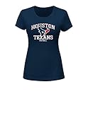 NFL Houston Texansレディース半袖クルーネックTシャツ、M、ネイビー