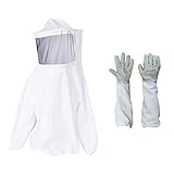 Beito 防護服 防護グローブ 害虫駆除 養蜂用 草刈り 2点セット