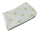 渡嘉毛織 チビ綿毛布(45×60cm)星・グリーン nordic+Japan【日本製】