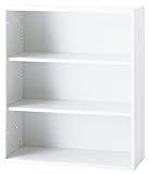 【日本製】 ホワイト色 書庫 オープン キャビネット 奥行400タイプ 上置 下置 スチール製 上下横連結可能 W900×D400×H1050(mm) GD-910FS グリーン購入法適合商品 車上渡し