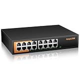 keepLiNK 16ポート スイッチングハブ Giga 10/100/1000Mbps 静音ファンレス 金属筺体 設定不要