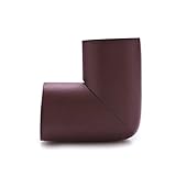 BELLE コーナークッション L型 角 コーナーガード 4個セット 両面テープ付き ケガ防止 家具保護　 (薄手, ブラウン)