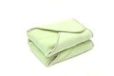 Kissaluvs Cotton Fleece Contour Diaper, 2 Pack, Green, Medium/Large 15-30lbs by Kissaluvs