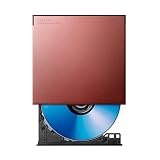ロジテック 外付け ブルーレイドライブ Blu-ray USB3.2 Gen1(USB3.0) 動画再生&データ書き込みソフト付 UHDBD対応 Win/Mac Type-Cケーブル付属 レッド LBD-PWA6U3CVRD