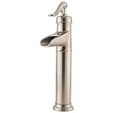 (1.2 gpm) Pfister LF040YP0K Ashfield Single Control Vessel Bathroom Faucet in (Satin Nickel,) Water-