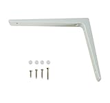 アルミ棚受 AL-W2030 L字（ビス付き）　ホワイト 200×300mm