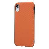 レイ・アウト iPhone XR ケース TPU 耐衝撃Light Carbon/カーボンオレンジ RF-P18CP3/CO