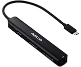 USB Type C ドッキングステーション ハブ 6-in-1 PD 85W出力 急速充電 USB-C ×2 USB-A ×2 HDMI ×1 RJ45 ×1 ブラック エレコム DST-C30BK