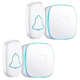 呼び出しベル ナースコール ポケットベル 介護用 無線コール 緊急コールセット 家庭用 ポケットベル 家庭用呼び出しベル SOS ポケベル コールボタン 呼び鈴 敬老の日 子ども/老人/妊婦見守り 高齢者 接続簡単 音楽選択可能 受信機２と送信機2 送信機専用ストラップx2付き 固定用ネジx4付き 蓋開け用ドライバー付き 両面テープx2付き 日本語取扱説明書付き Cueyou