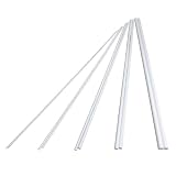FregocS プラ棒 丸棒 便利な 10本セット 1mm 2mm 3mm 4mm 5mm 各2本 長さ250mm (ホビー素材 プラモデル 改造 ディティールアップ ジオラマ DIY) ABSR10S