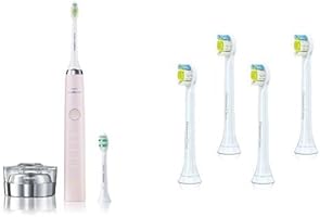 【Amazon.co.jp限定】フィリップス 電動歯ブラシ ソニッケアー ダイヤモンドクリーン ピンク HX9302/61+替ブラシ ミニ タイプ4本組 HX6074/01セット