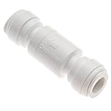 Avanti 1 /4インライン一方向チェックバルブ継手の飲料水フィルターRO逆浸透膜 – 1 /4 x 1 /4チューブ、quick-connect継手 – qf-icv04 3/8" QF-ICV