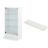 【福袋】【地球家具】フィギュアラック「レギュラー」新シリーズ 幅55cm ロータイプ 本体【正規品】 LED兼用 [鍵付きコレクションケース] [耐震]（ロータイプ、深型（奥行19cm）、ホワイト） 追加ガラス棚1枚付