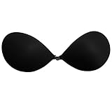 シリコンブラジャー ドレスにワンピに ヌーブラソープもOK D ブラック