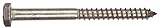 The Hillman Group 3666 3/8 By 2-Inch Lag Screw Stainless Steel, 4-Pack [並行輸入品]
