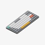 nuphy Air75 V2 メカニカルキーボード 75%ロープロファイル ワイヤレスキーボード Bluetooth 5.0、2.4GHzレシーバー、有線接続(USB-C)、QMK/VIA対応、Mac/Windows/Linux OS対応、技適認証済み (グレー, Moss (Tactile 60gf))