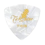 TAKAMINE P1W THIN セルロイド トライアングル ギターピック×10枚