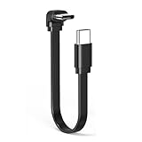 Lerpwige 66W Type C to Type C フラット充電ケーブル スマートフォン タブレット ノートパソコン用 90度オプション ソフトシリコン USB Cコード