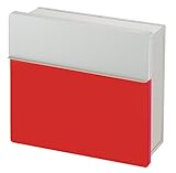 （マディソン）Madison 埋め込み型 郵便ポスト mail box スライドオープンポスト 前開き レッド