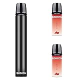 ECOCCO 電子タバコ ベイプ バッテリー 本体 ポッド VAPE POD ミニシーシャ イチゴ・スイカ Watermelon×Strawberry フレーバー M16交換用カートリッジ 吸引回数約450回/個 スターターキット 取扱簡単 持ち運びに便利 爆煙 水蒸気タバコ 禁煙サポート ニコチン・タールなし コンパクト M16型