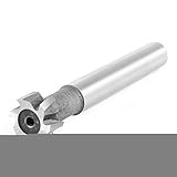 uxcell T スロットエンドミル　フライスツール　12mm x 6mm x 8mm x 61mm　HSS　6フルート