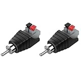 SELECOCO スピーカーワイヤー to RCA コネクタ 6個セット RCA変換 スピーカー端子 アダプター スピーカーケーブル (メス)