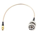 uxcell RG316同軸ケーブル アダプタコネクタ　BNCオス　25ｃｍロング　MCXオス