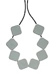 Teething Bling Grey Sugar Cubes Teether Necklace by Teething Bling [並行輸入品]