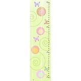 Green Leaf Art Growth Chart, Butterflies on Green [並行輸入品]