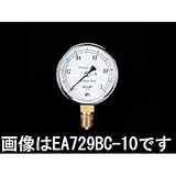 エスコ Ｇ３／８”／１００mm／０－３．５ＭＰａ圧力計 EA729BD-35