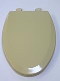 Bemis 1500EC068 Molded Wood Elongated Toilet Seat With Easy Clean and Change Hinge Fawn Beige [並行輸入品