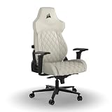 CORSAIR TC500 LUXE Frost エルゴノミックゲーミングチェア オフィス/デスクチェア ゲーム用 リクライニング パソコンチェア ファブリック 【ホワイト】CF-9010067-WW