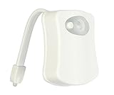 LXY Motion Activatedトイレボウル夜ライトは8色2のモードで – のみActivated in Darkness adjust 1