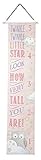 Grasslands Road "Twinkle Twinkle Little Star" Growth Chart, Pink [並行輸入品]