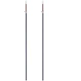 2 x Metal Telescopic Heavy Duty Clothes Washing Line Prop Adjustable Pole Extending 2.4 Metre