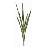 サンセベリアブッシュ(S)x6(グリーン/ホワイト)【造花・アートフラワー】