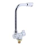 P Prettyia 単水栓　蛇口　業務用　厨房用　洗い物用　単一冷蛇口　シングルレバー　360度回転