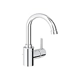 Grohe 117093 Centerset High Arc Lavatory Faucet, Starlight Chrome [並行輸入品]