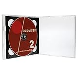 CDケース 2枚収納 10mm厚 2Dロゴ有 ブラック 3個 標準サイズのジュエルケース オーバルマルチメディア(OvalMultimedia)