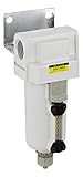 PneumaticPlus SAF4000M-N06B-MEP Compressed Air Particulate Filter, 3/4 NPT, Manual Drain, Metal Bowl