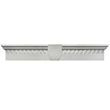 Buildersエッジ060020633030 33 5 / 8 " x 6 "クラシックDentilウィンドウヘッダー030、ペイント可能